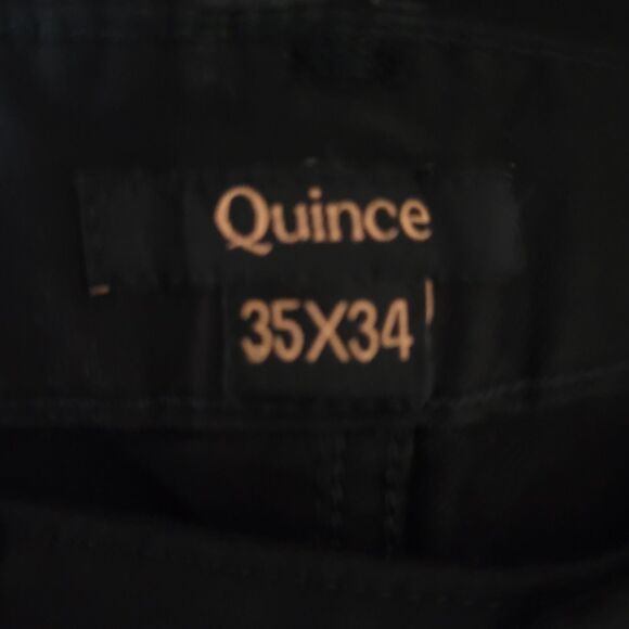 NWT Quince Mens Comfort Stretch Traveler 5-Pocket Pants - Casual Black 35X34 - Picture 3 of 14